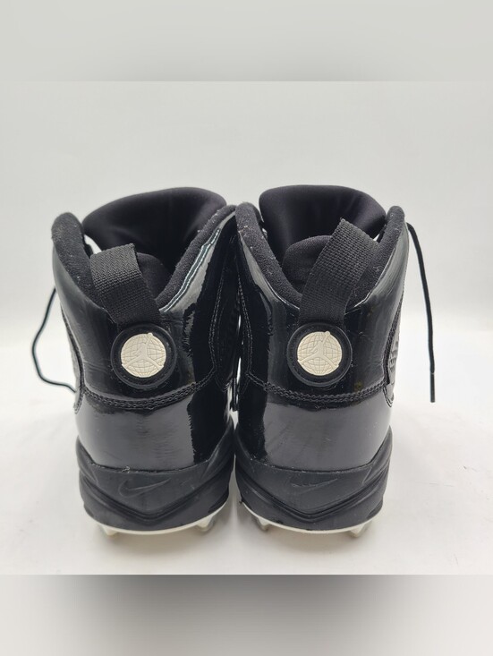B34 Nike Air Jordan 1X 9 Retro Baseball Cleat Re2pect Black Size 12 Men\'s